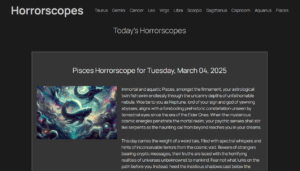 Horrorscopes screenshot