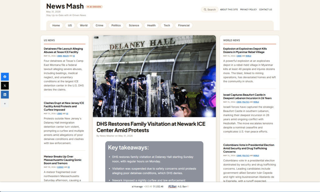 news mash screenshot